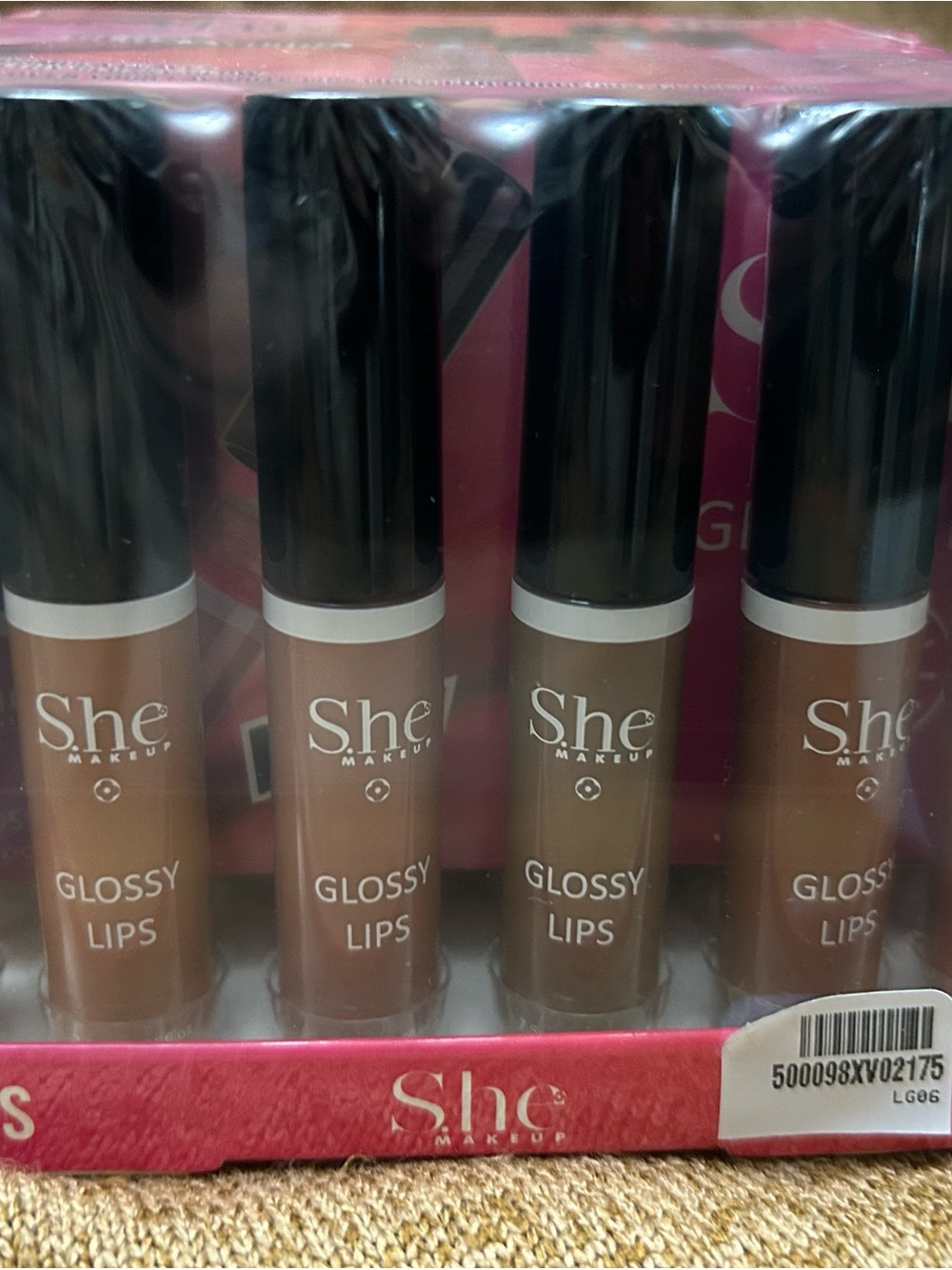 Glossy Lips Nude Lip Gloss Set - 36 count of Neutral Shades